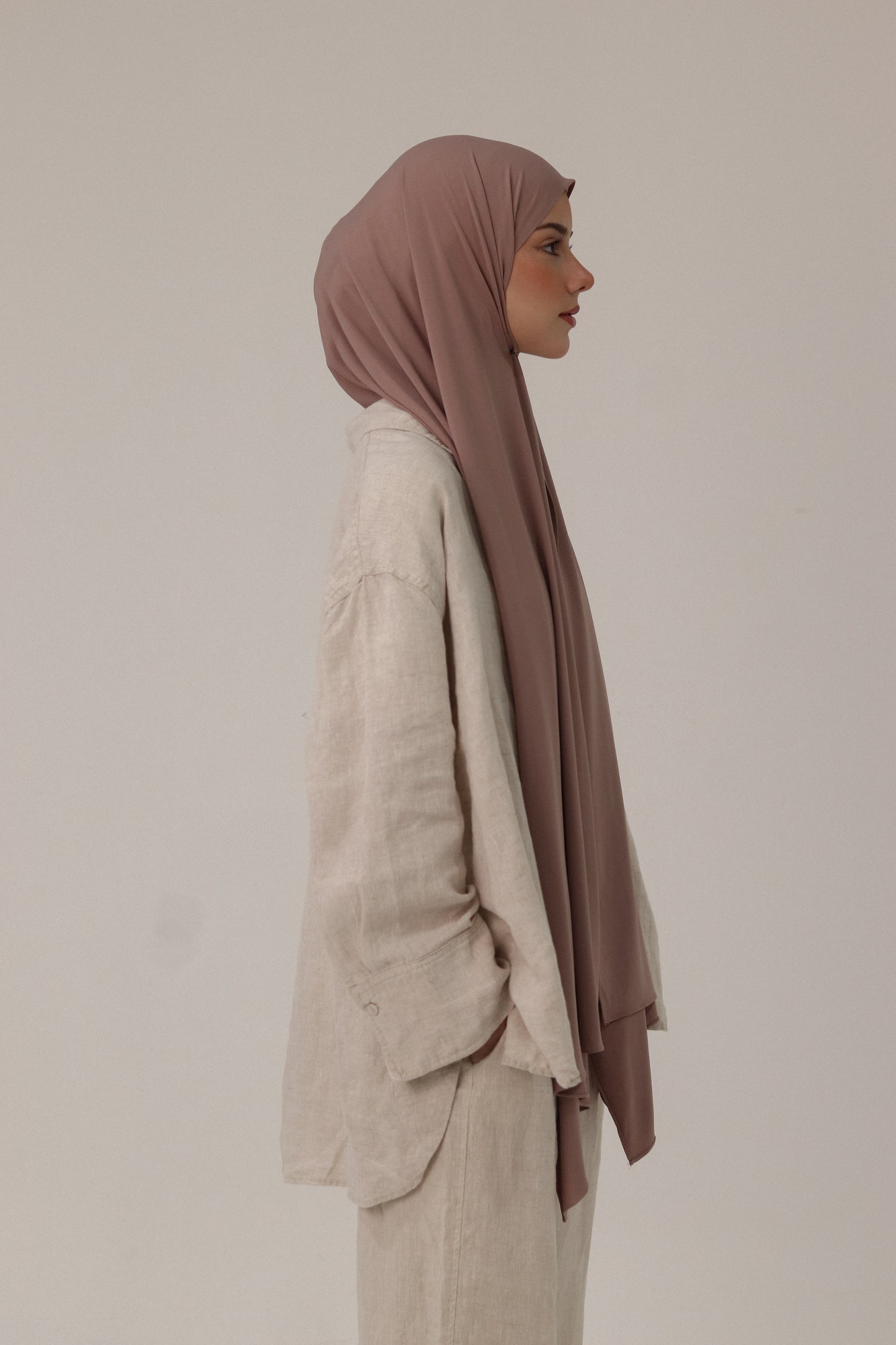 Premium Jersey Shawl in Mauve