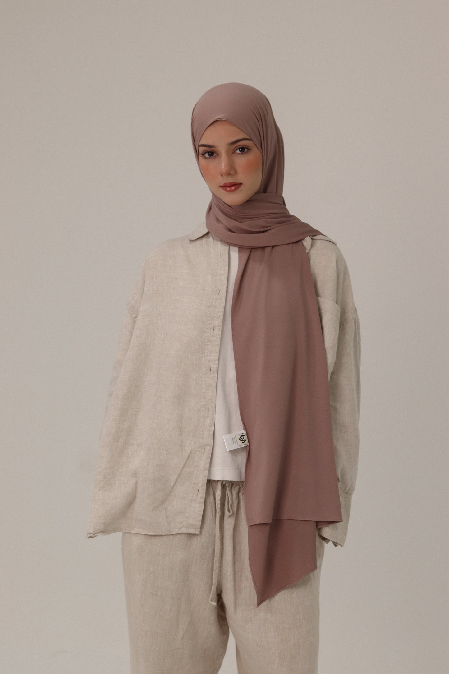 Premium Jersey Shawl in Mauve