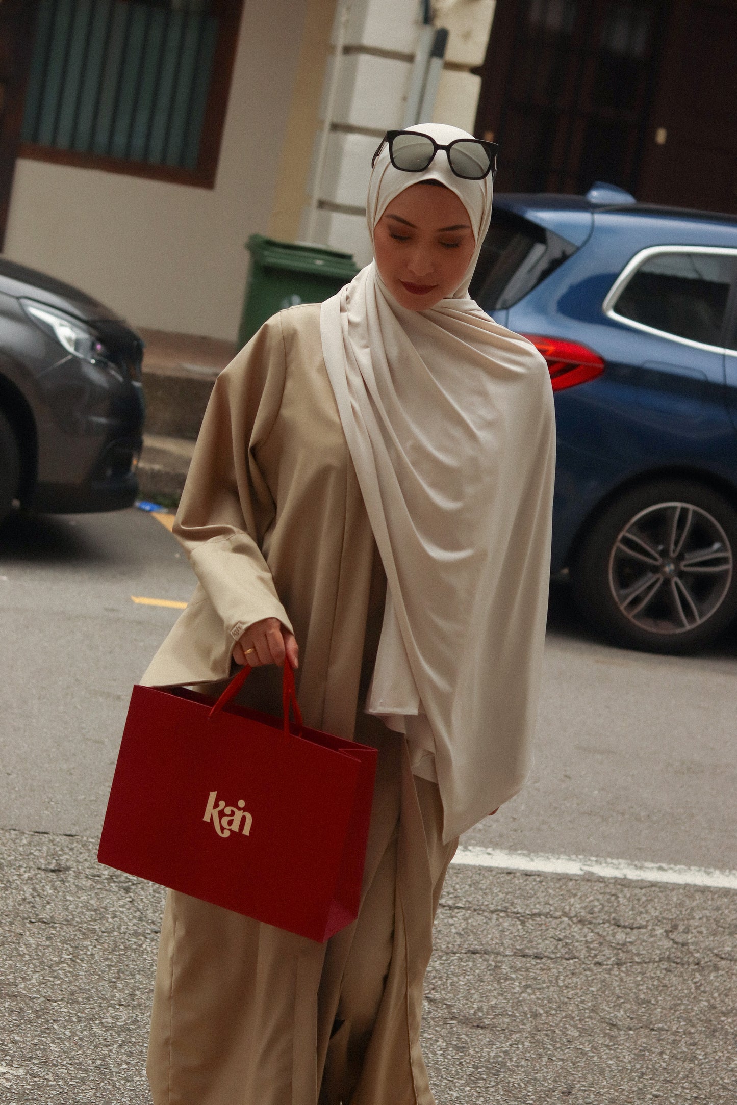 Premium Jersey Shawl in Oatmeal