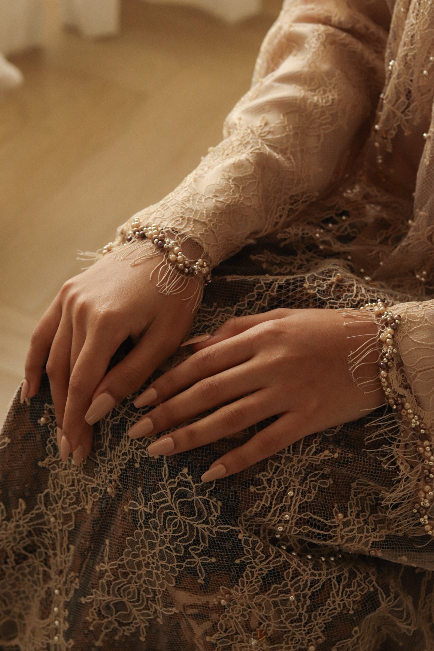 The Modest Kebaya in Golden Cream