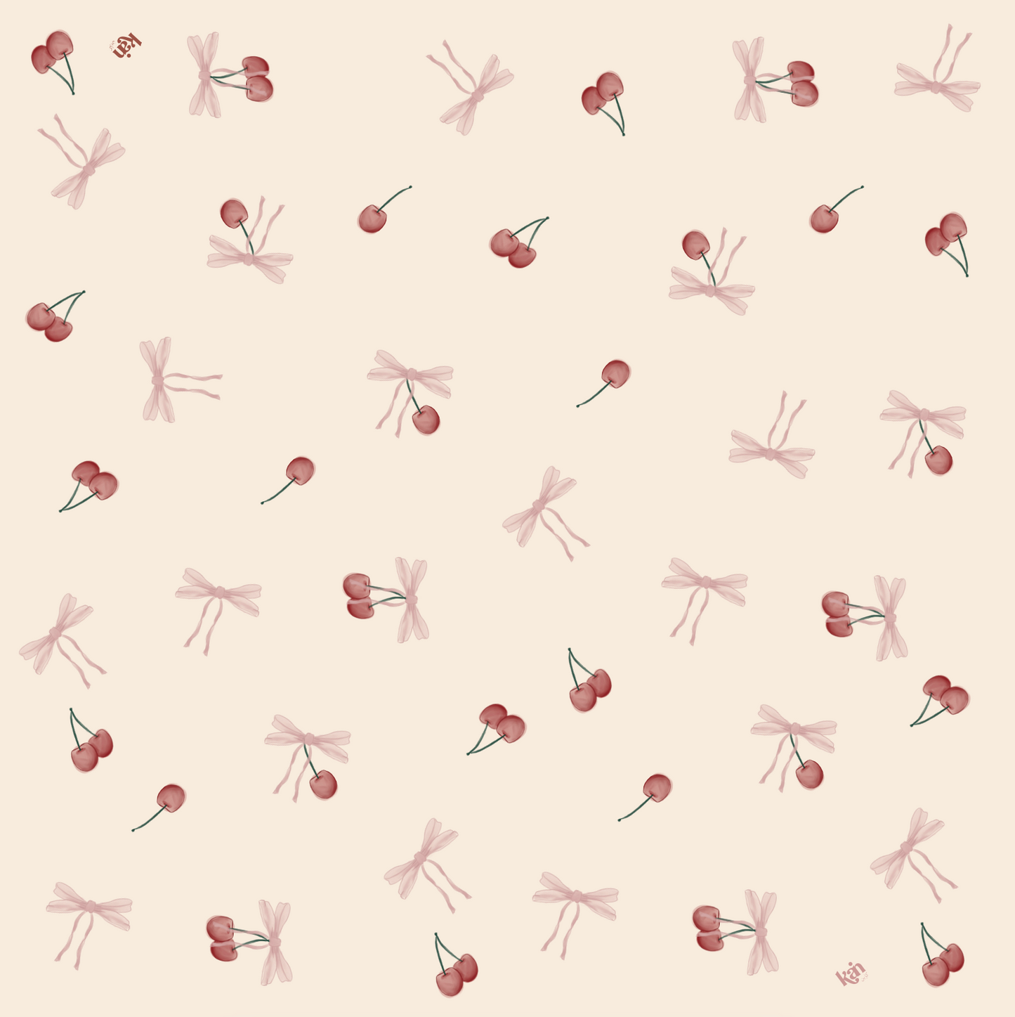 Pink Bows & Cherries