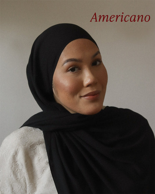 Butter Chiffon Shawl in Americano