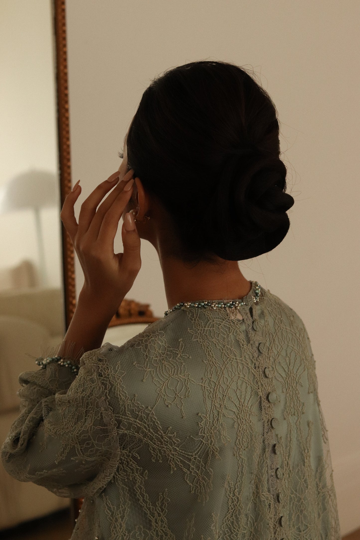 The Modest Kebaya in Dark Sage