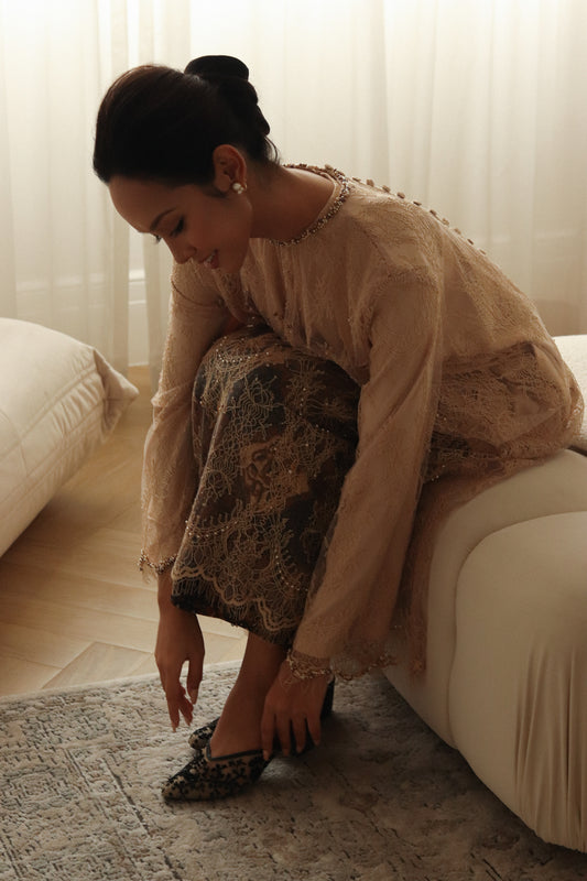 The Modest Kebaya in Golden Cream