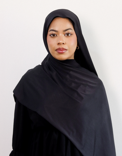 Liquid Jersey Shawl in Charcoal