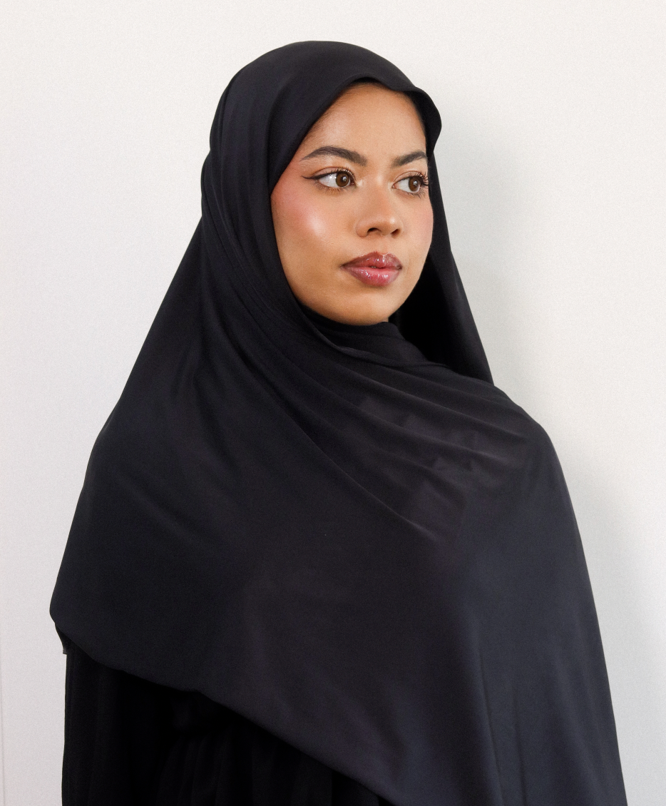 Liquid Jersey Shawl in Charcoal